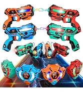 VATOS Real-time Data SYNC Laser Tag Set - Infrared Laser Tag Sets of 4 Guns 4 Vests, Multi Player...
