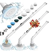 Sweepulire Electric Spin Scrubber SW1, Shower Scrubber with Long Handle, 2 Spin Speeds, Electric ...