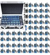 EXMAX ELGT-470 UHF Wireless Whisper Acoustic Digital Voice Transmission Tour Guide System 100 Cha...