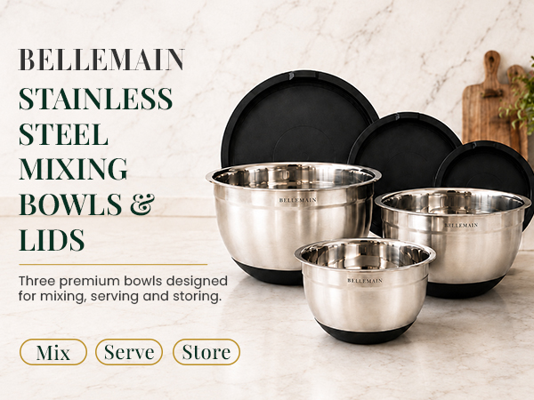 Stainless Steel Mixing Bowls with Lids