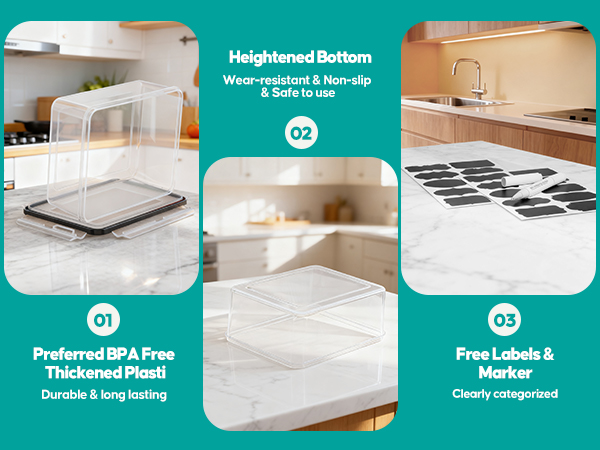 Food Storage Containers with Lids Airtight