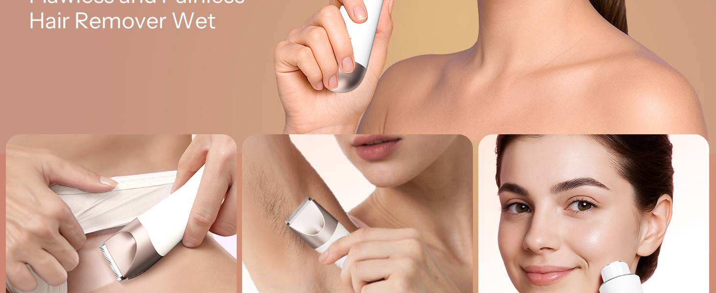 2 in 1 Electric Shaver for Women, Pubic