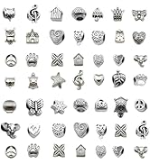 stino Silver Spacer Beads for Bracelet Earrings Necklace Making, Bulk Assorted Metal Jewelry Find...