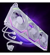 AsiaHorse Nyota Pro 120mm PC Fans ARGB PWM, Modular Daisy-Chain Design, Dual-Zone Asynchronous Li...