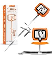 BOMATA Digital Candy Thermometer with Pot Clip, Deep Fry Oil Thermometer with Rotatable Display &amp;...