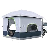 UNP SUV &amp; Jeep Tailgate Tent for Camping - Converts 10'x10' Straight Leg Canopy into Camping Cube...