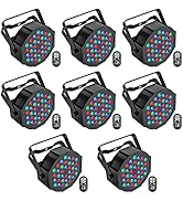 U`King LED Par Lights DJ Stage Light RGB 36 LED with Sound Activated Remote Control DJ Uplighting...