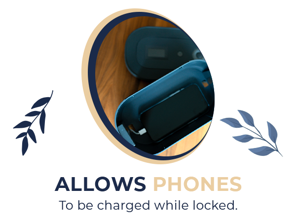 Parental control phone lock box with timer, promoting healthy screen time limits for kids &amp; adults.