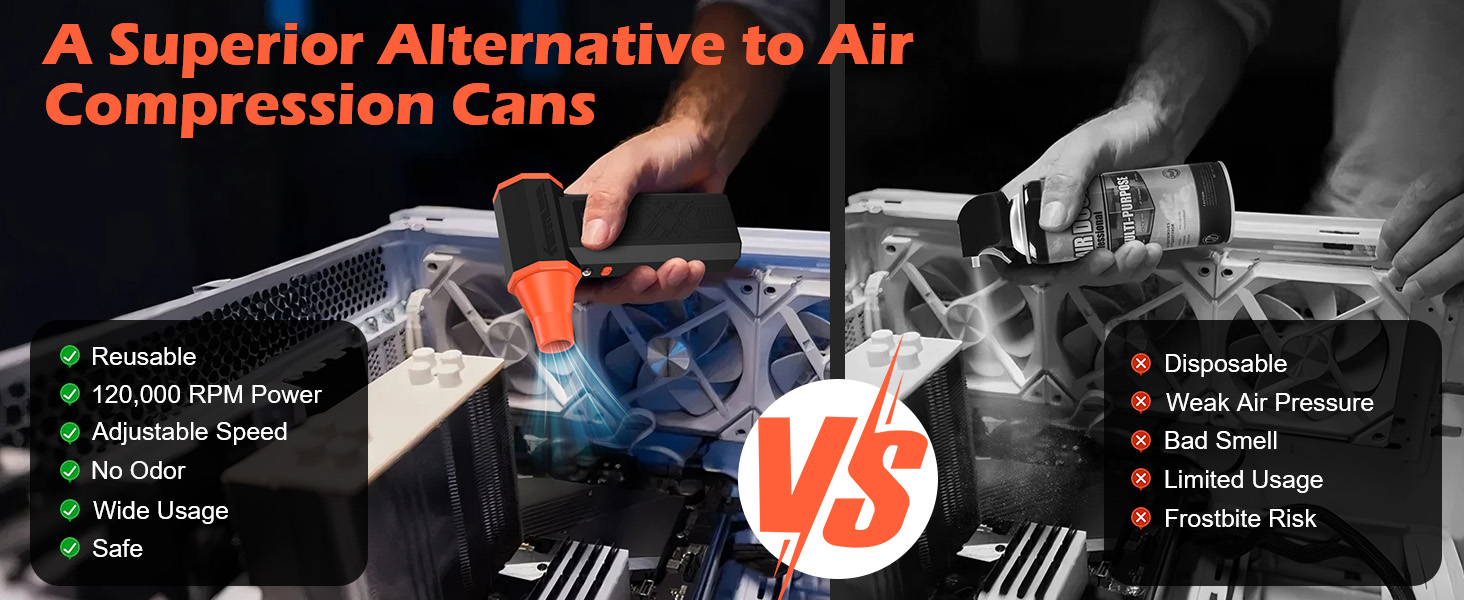 Compressed Air Duster, Electric Air Duster