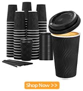 black coffee cups