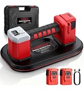 XUNTOP 661lbs/300kg Battery Suction Cup with Automatically Re-Pressurizes 10inch Dual-Motor Elect...