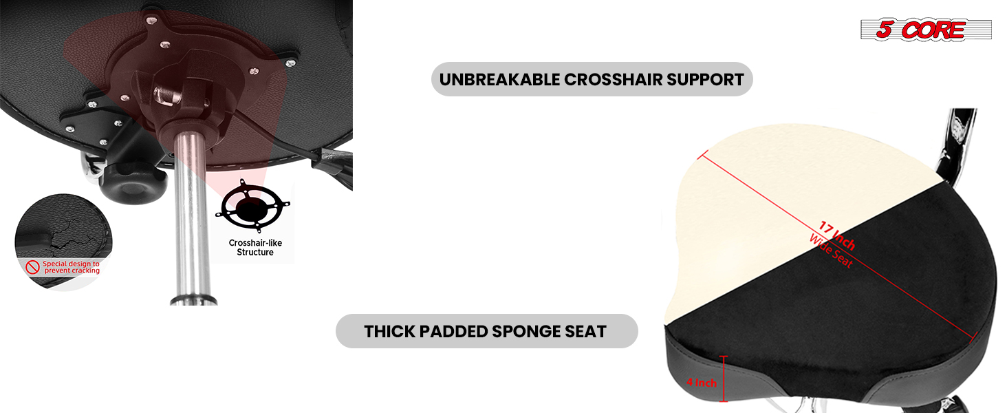5 CORE Drum Throne with Backrest 4