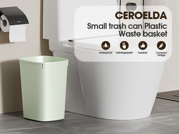 CEROELDA Small trash can Plastic Waste basket