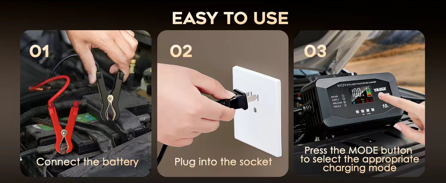 Battery Charger – Automatic Maintainer, Trickle Charger &amp;amp; Desulfator