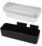 MOASKER Grill Grease Cup Holder and Aluminum Oil Drip Pans Set for Camp Chef Accessories, SG100, ...