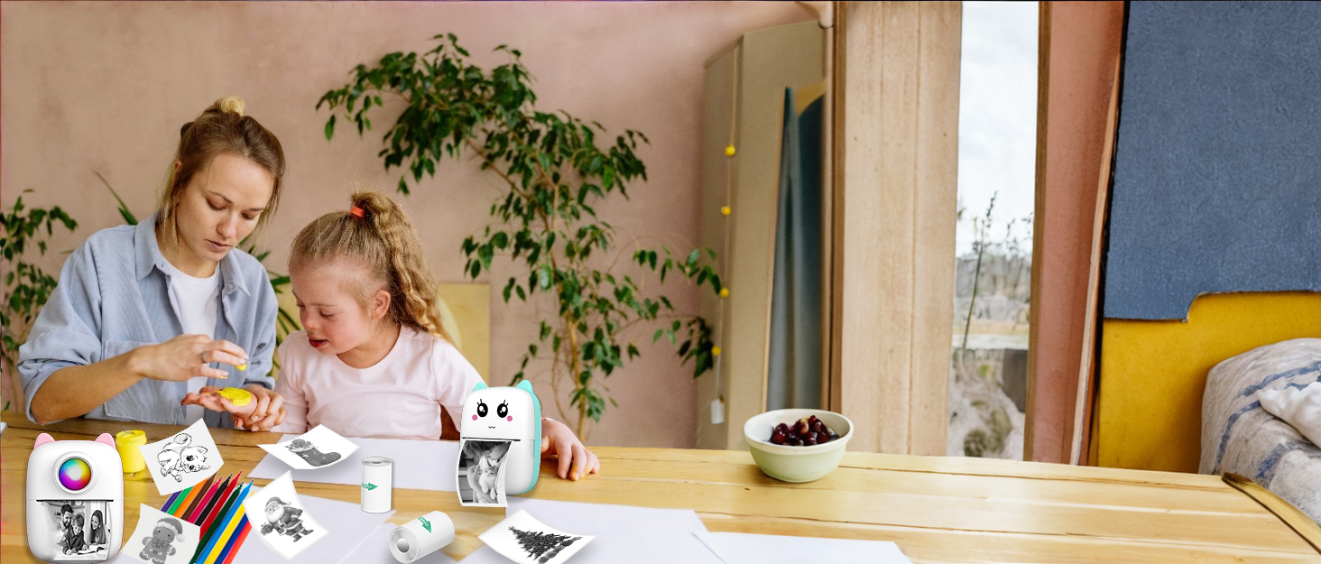 Mini Sticker Printer, Pocket Thermal Sticker Printer Machine, Thermal Bluetooth Sticker Maker