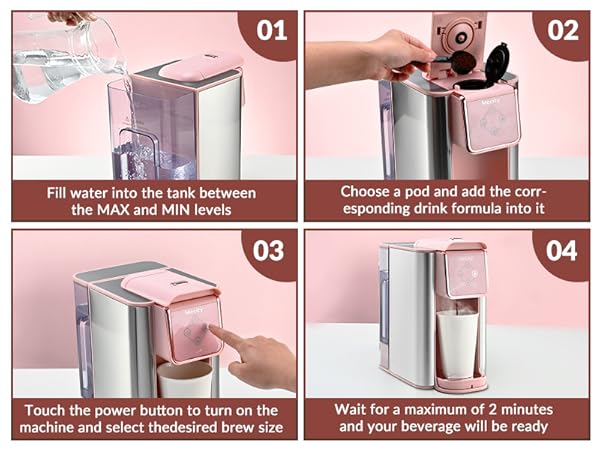 Simple steps to brew a cup of coffee with Mecity coffee maker