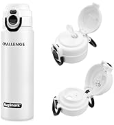 27oz Insulated Water Bottle with Straw Lid &amp; Drinking Spout, Leak-proof, BPA Free, Double Walled ...
