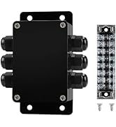 ABS IP67 Waterproof Dustproof Electrical Junction Box, with 15A 600V Barrier Terminal Cable Conne...