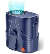 DeeKom Portable Personal Waist Fan&amp; Neck Fan, 14000RPM Brushless Motor, 40H Runtime Rechargeable,...