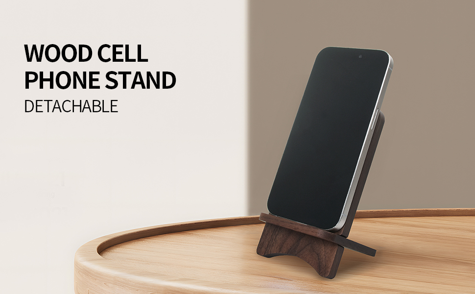 Solid Wood Phone Stand