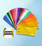 Foils Sheets with Paper Backing Chocolate and Candy Wrappers