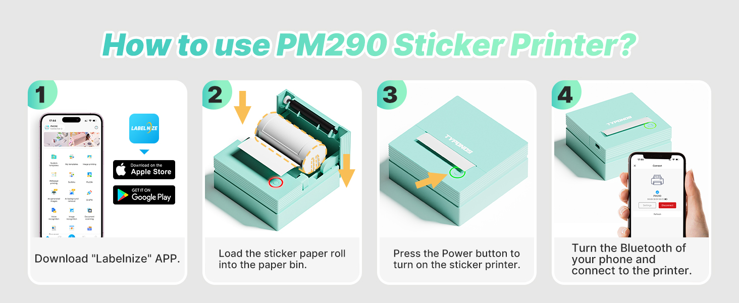 sticker printer mini printer sticker maker machine print pod sticker printer sticker maker machine