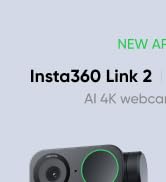 Insta360 Link 2 - PTZ 4K Webcam for PC/Mac, 1/2