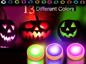 colored pumpkin lights halloween