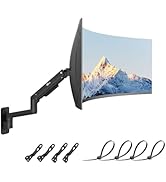 WALI Monitor Wall Mount for 17-49 Inch Ultrawide Screens, Heavy Duty Single Monitors Mount Holds ...