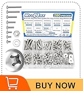 280Pcs #8-32 Phillips Pan Head Machine Screws Assortment Kit