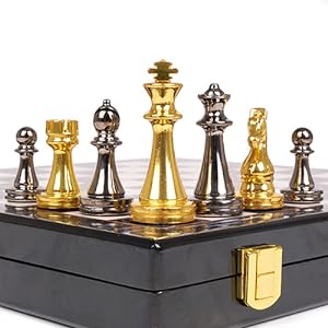 Metal Chess Set for Adults and Kids
