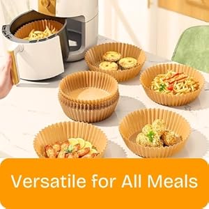 air fryer liners are versatile for all meals