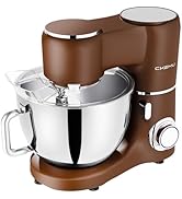 CKEMU Stand Mixer, 9-Quart Stainless Steel Bowl, 660W Professional Power, Multiple Speed Options,...