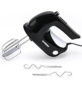 CHIDOYII 5-Speed Hand Mixer Electric Handheld,300 W Electric Whisk with 4 Stainless Steel Accesso...