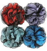 DadyMart Bath Shower Loofah Sponge 75g Bath Mesh Pouf Shower Ball Body Scrubber Exfoliating Bath ...