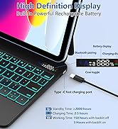 Keyboard Case for iPad 11th (A16, 2025) &amp; 10th Gen 10.9 (2022)–Keyboard with Multi-Touch Trackpad