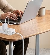 DEPOW Power Strip Surge Protector, 5FT Braided Extension Cord with Multiple Outlets-8 AC Outlets ...