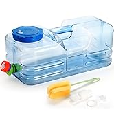 Dicunoy Camping Water Container, 2.6 Gallon Portable Water Jug with Spigot, Thick Water Dispenser...