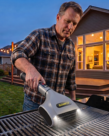 electric bbq grill brush