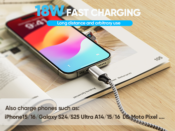 usb c cable 15 ft