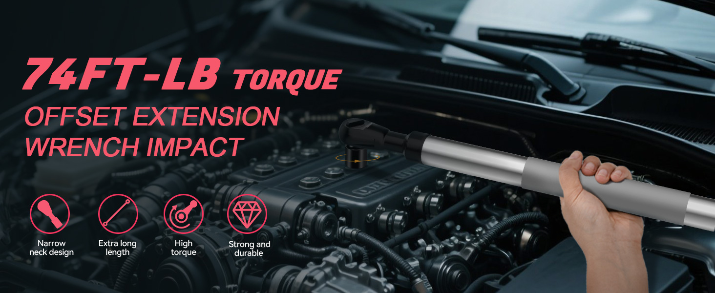 Offset Extension Wrench Impact 1/2&amp;#34;