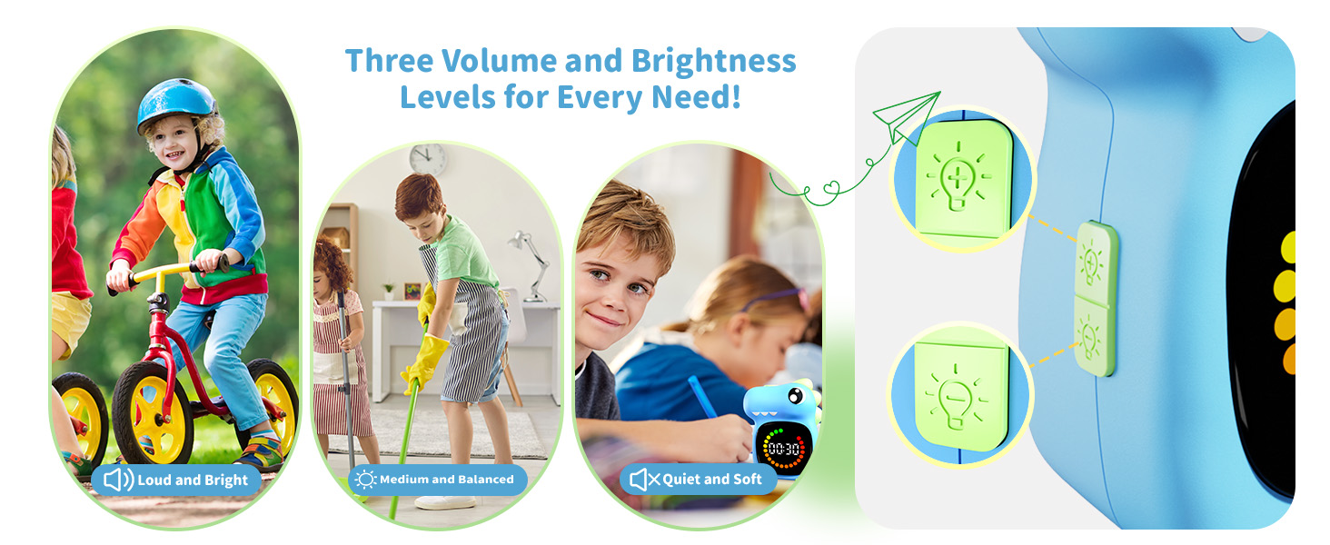 Doliwish Blue Dinosaur Visual Timer for Kid