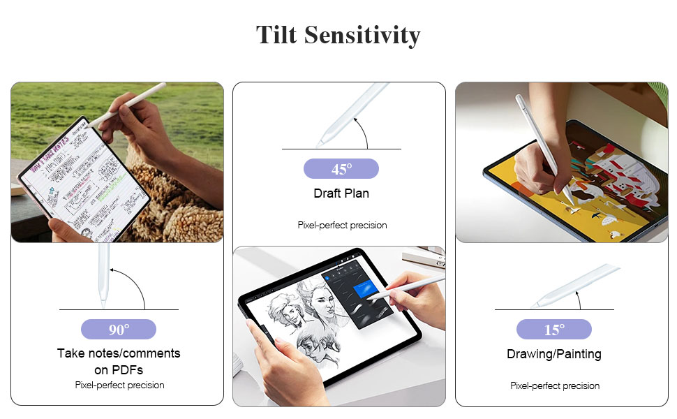 ipad stylus Tilt Sensitivity