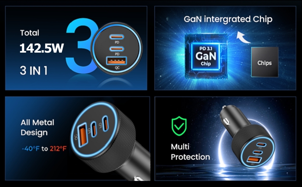car charger fast car charger cigarette lighter usb charge usb car charger car charger adapter