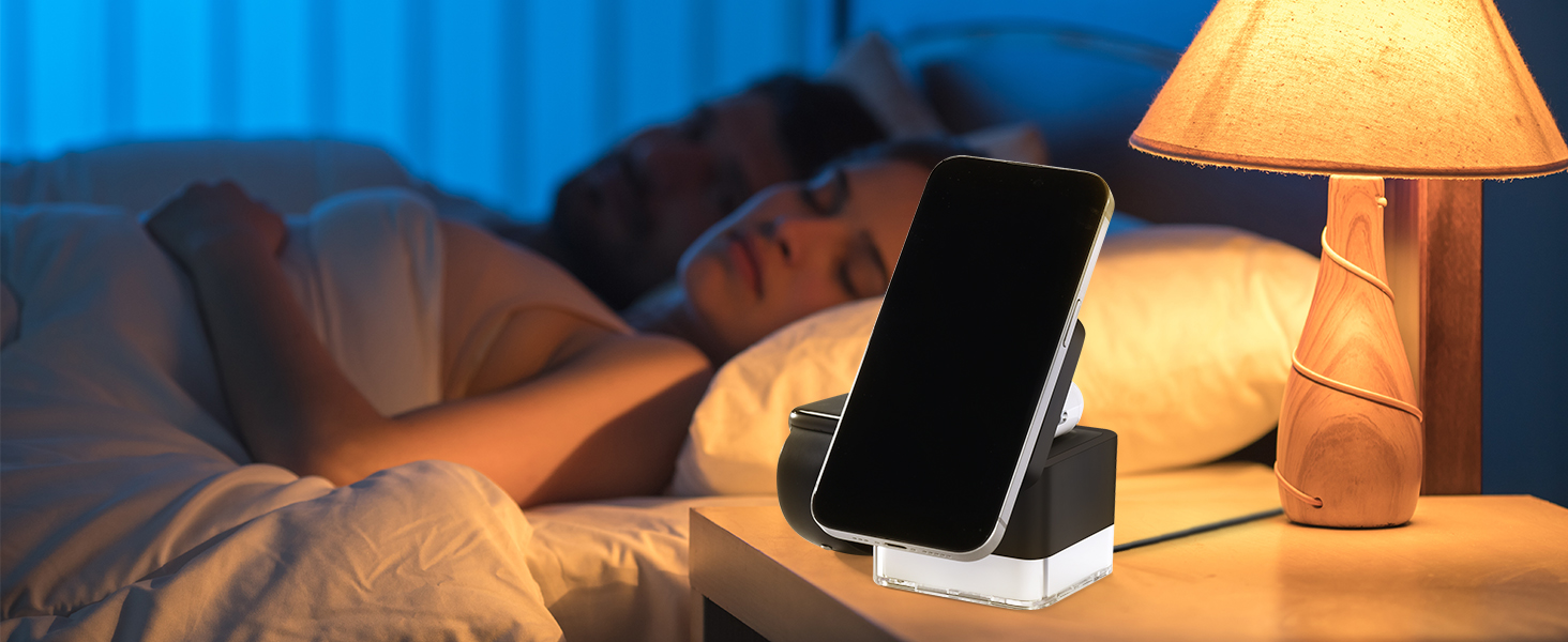 Wireless Charger Charging Station Cube 3 in 1 MagSafe Charger Stand for iPhone AirPods Apple Watch