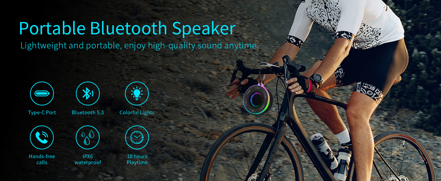 Bluetooth Portable Shower Speaker