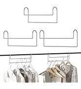Karlliu 3 Pack 12 Inch Space Saving Hangers Magic Hanger for Sorting Clothes Storage Metal Sturdy...