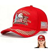 Eagle-United States 250 Anniversary USA Hat, 1776-2026 Adjustable Embroidered Patriotic Hats 250t...