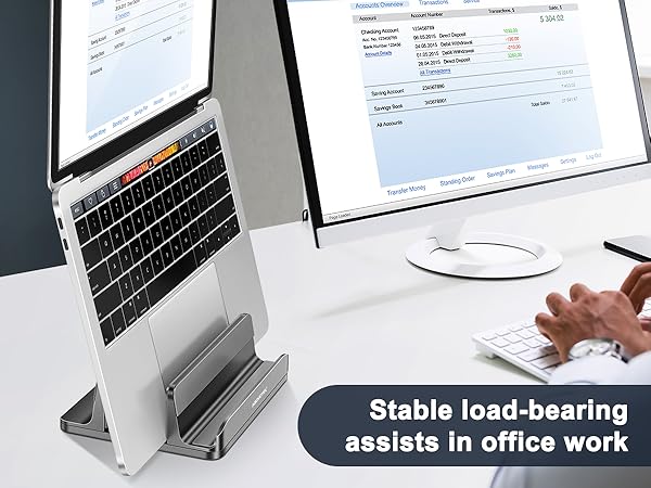 Vertical Laptop Stand Holder